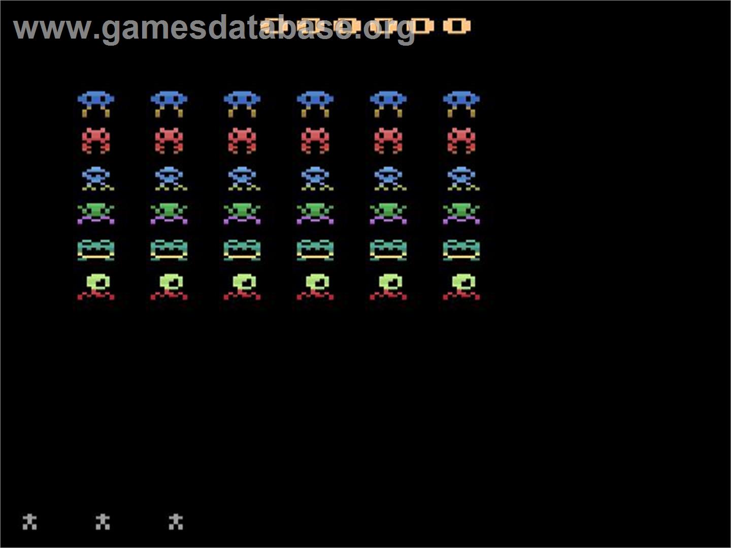 Rainbow Invaders - Atari 2600 - Artwork - In Game
