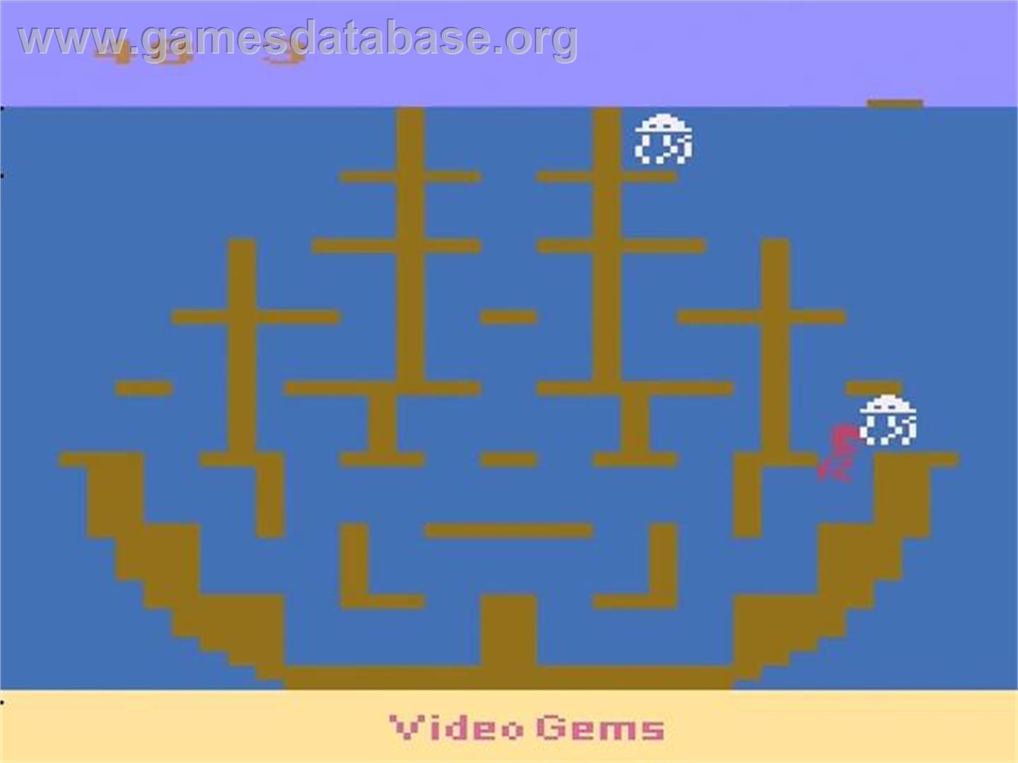 Surfer's Paradise - But Danger Below! - Atari 2600 - Artwork - In Game