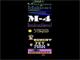Title screen of 2005 Minigame Multicart on the Atari 2600.