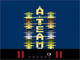 Title screen of A-team, The on the Atari 2600.