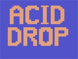 Title screen of Acid Drop on the Atari 2600.