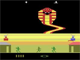 Title screen of Action Force on the Atari 2600.