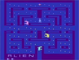 Title screen of Alien on the Atari 2600.