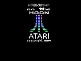 Title screen of Androman On The Moon on the Atari 2600.