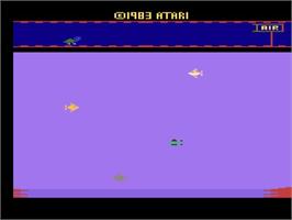 Title screen of Aquaventure on the Atari 2600.