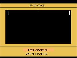 Title screen of Arcade Pong on the Atari 2600.