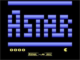 Title screen of Astar on the Atari 2600.