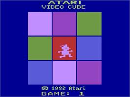 Title screen of Atari Video Cube on the Atari 2600.