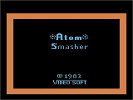 Title screen of Atom Smasher on the Atari 2600.