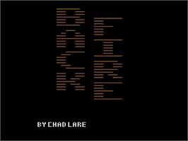 Title screen of Backfire on the Atari 2600.