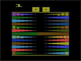 Title screen of Backgammon on the Atari 2600.