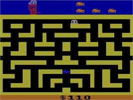 Title screen of Bank Heist on the Atari 2600.