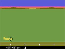 Title screen of Barnstorming on the Atari 2600.