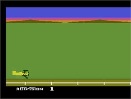 Title screen of Barnstorming on the Atari 2600.