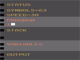 Title screen of Basic Programming on the Atari 2600.