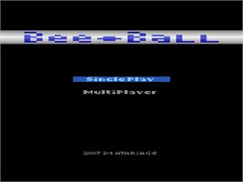 Title screen of Bee-ball on the Atari 2600.