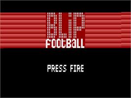 Title screen of Blip Football on the Atari 2600.