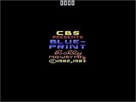 Title screen of Blueprint on the Atari 2600.
