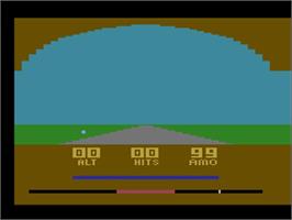 Title screen of Bogey Blaster on the Atari 2600.