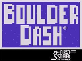 Title screen of Boulder Dash on the Atari 2600.