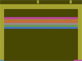 Title screen of Breakout on the Atari 2600.