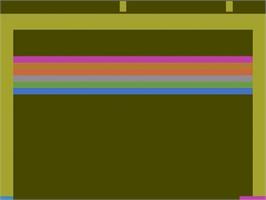 Title screen of Breakout on the Atari 2600.