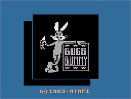 Title screen of Bugs Bunny on the Atari 2600.