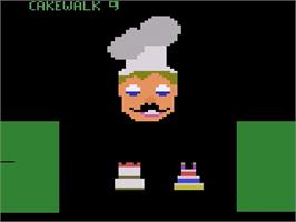 Title screen of Cakewalk on the Atari 2600.