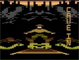 Title screen of Cave In on the Atari 2600.