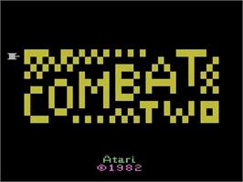 Title screen of Combat Two on the Atari 2600.