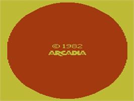 Title screen of Communist Mutants from Space on the Atari 2600.