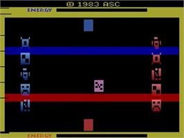Title screen of Confrontation on the Atari 2600.