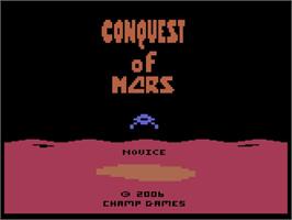 Title screen of Conquest of Mars on the Atari 2600.