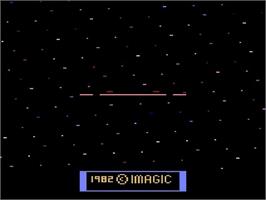 Title screen of Cosmic Ark on the Atari 2600.