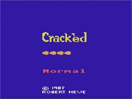 Title screen of Crack'ed on the Atari 2600.