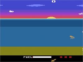 Title screen of Crash Dive on the Atari 2600.