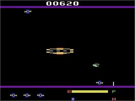 Title screen of Cross Force on the Atari 2600.