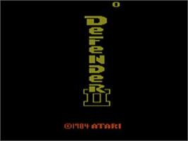 Title screen of Defender 2 on the Atari 2600.