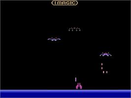 Title screen of Demon Attack on the Atari 2600.
