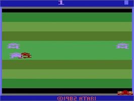 Title screen of Demons To Diamonds on the Atari 2600.