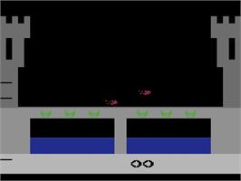 Title screen of Dragonfire on the Atari 2600.