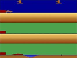 Title screen of Dukes Of Hazzard on the Atari 2600.