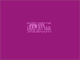 Title screen of Escape From The Mindmaster on the Atari 2600.