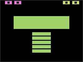 Title screen of Euchre on the Atari 2600.