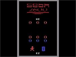 Title screen of Fall Down on the Atari 2600.