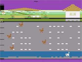 Title screen of Farmyard Fun on the Atari 2600.