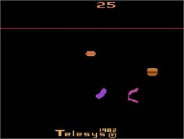 Title screen of Fast Food on the Atari 2600.