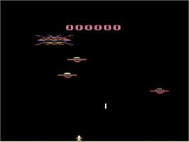 Title screen of Fire Birds on the Atari 2600.