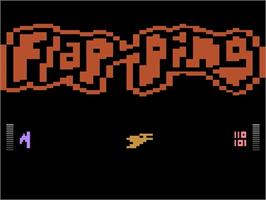 Title screen of Flapping on the Atari 2600.