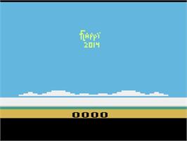 Title screen of Flappy on the Atari 2600.